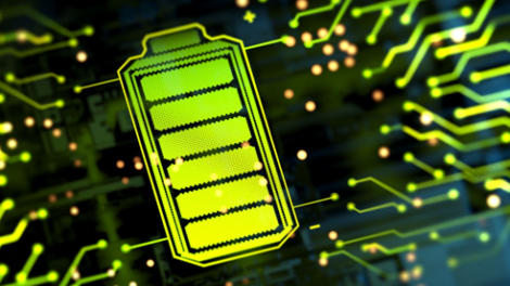 Fenntartható akkumulátort jelképező zöld elem szimbólum az EU új akkumulátor-rendeletéhez (EUBR)